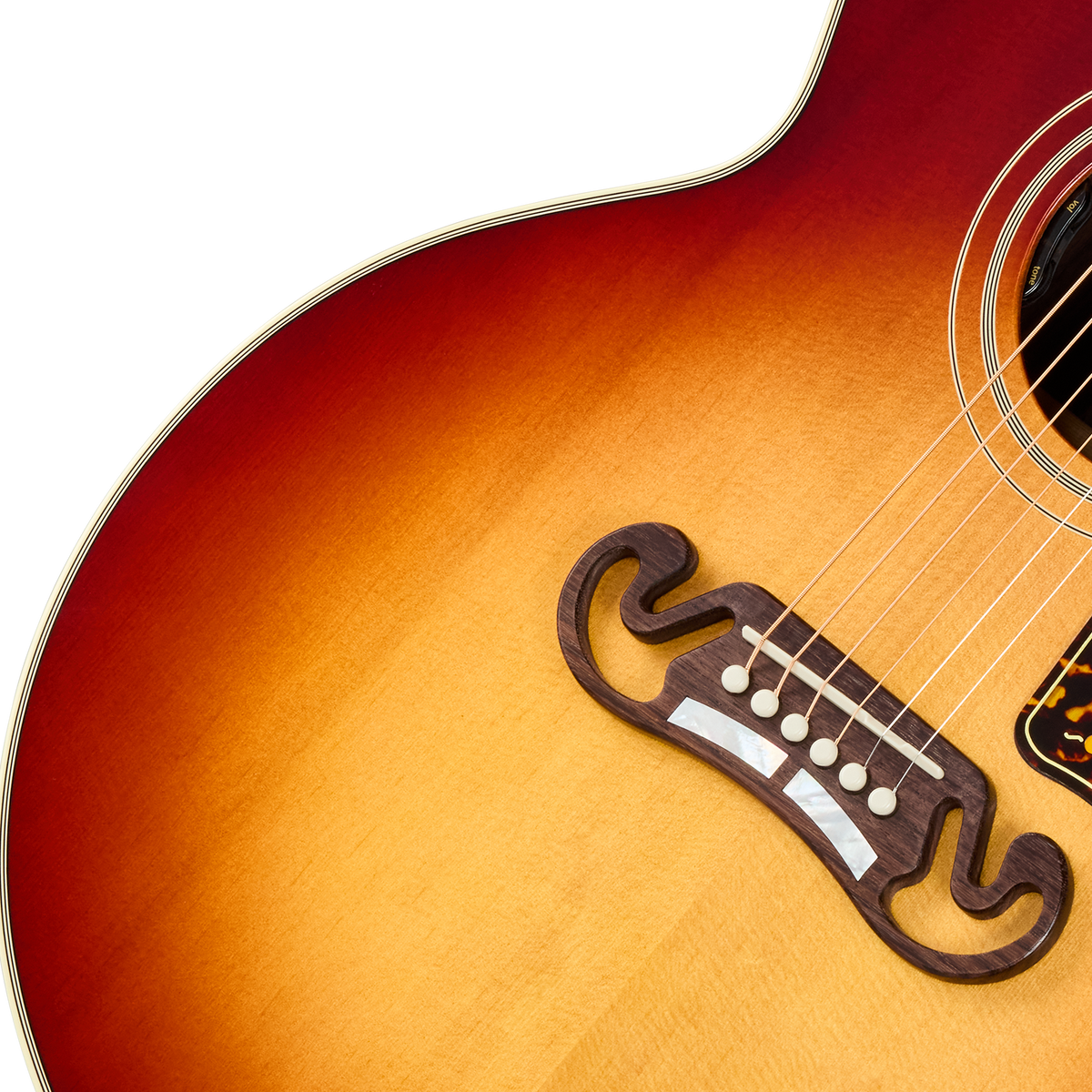 Gibson SJ-200 Standard Rosewood with HiFi DNA, Rosewood Burst Acoustic Guitar Gibson