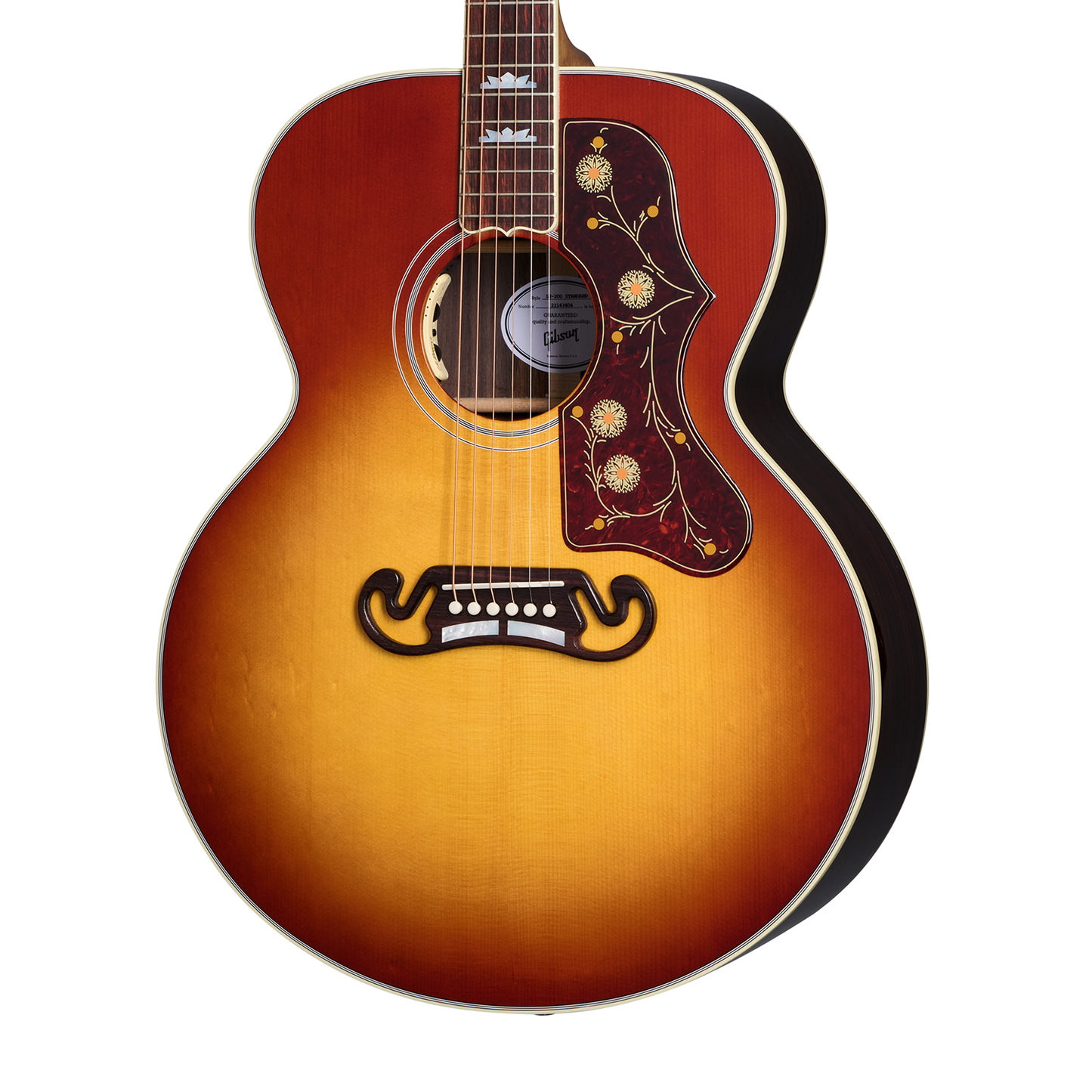 Gibson SJ-200 Standard Rosewood, Rosewood Burst Acoustic Guitar Gibson
