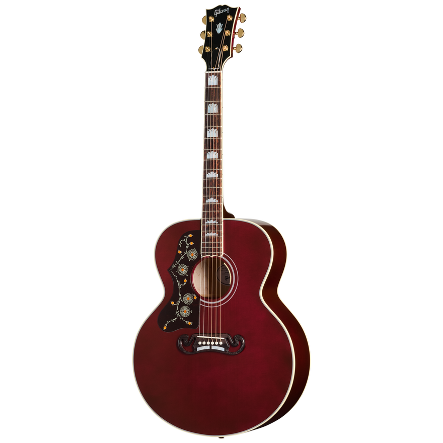 Gibson SJ-200 Standard, Left-Handed, Wine Red Acoustic Guitar Gibson