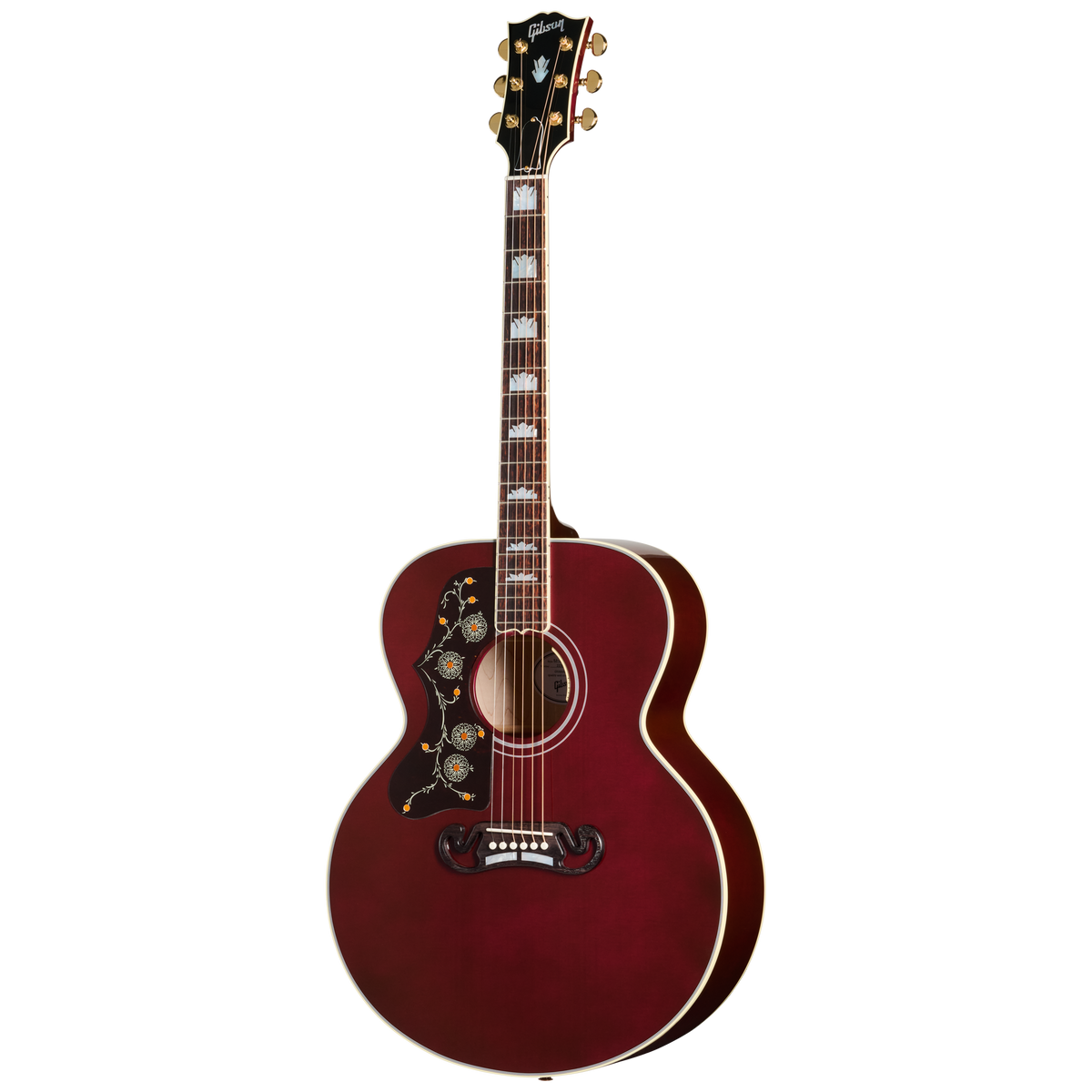 Gibson SJ-200 Standard, Left-Handed, Wine Red Acoustic Guitar Gibson