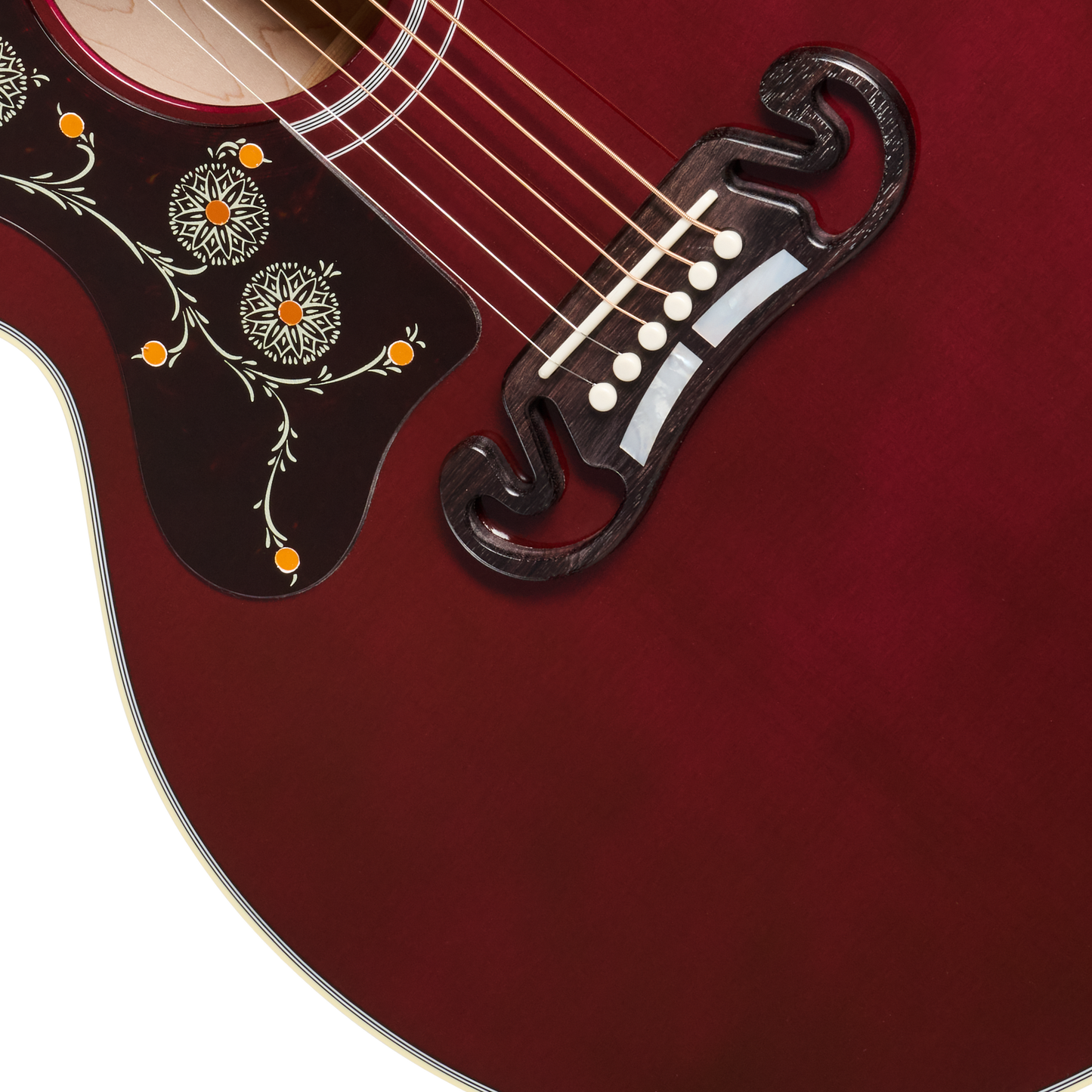 Gibson SJ-200 Standard, Left-Handed, Wine Red Acoustic Guitar Gibson