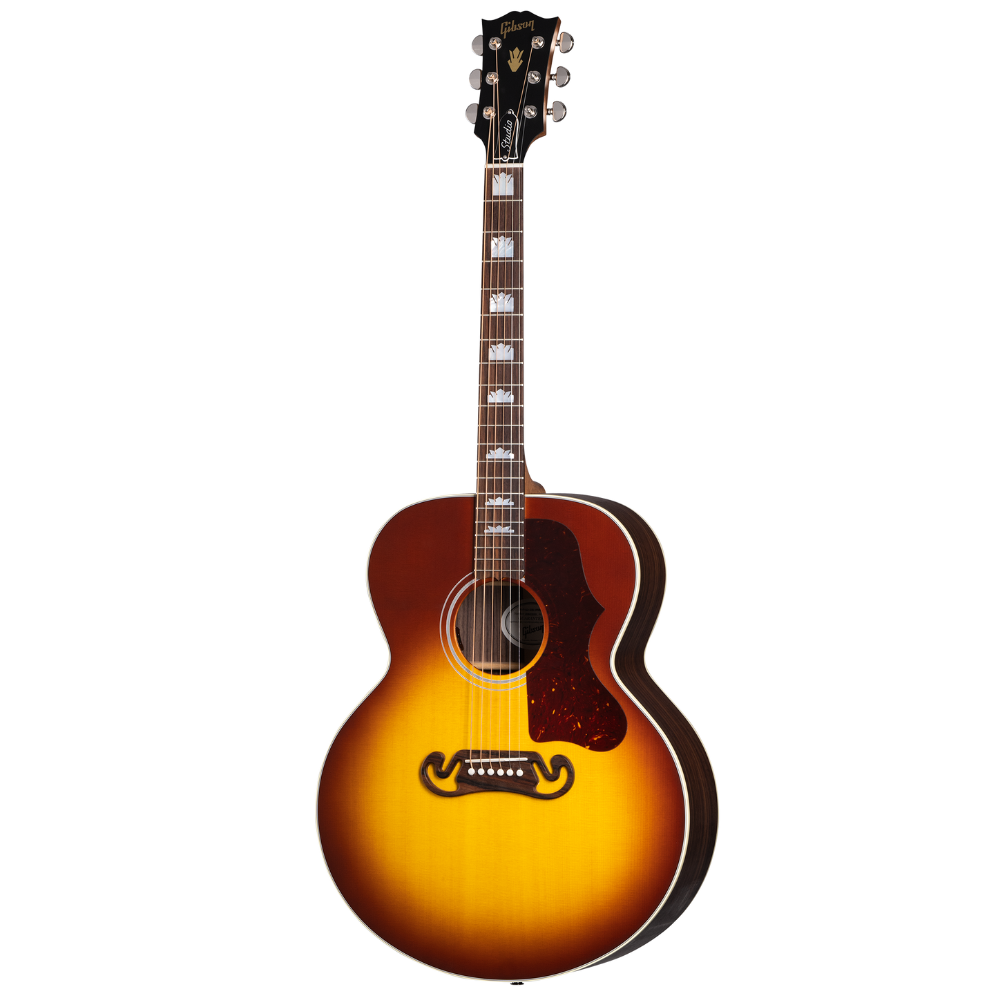 Gibson SJ-200 Studio Rosewood, Satin Rosewood Burst Acoustic Guitar Gibson