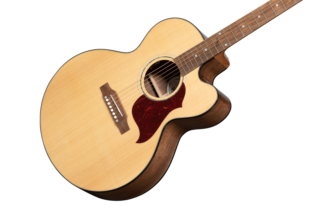 Gibson J-185 EC Modern Walnut, Left-Handed, Antique Natural Acoustic Guitar Gibson