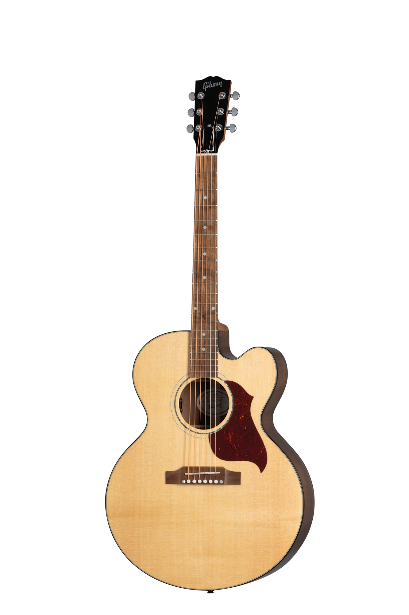 Gibson J-185 EC Modern Walnut, Left-Handed, Antique Natural Acoustic Guitar Gibson