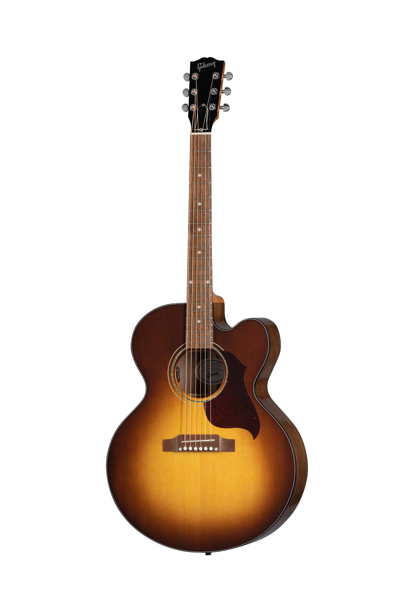 Gibson J-185 EC Modern Walnut, Walnut Burst Acoustic Guitar Gibson