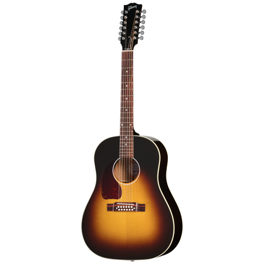 Gibson J-45 Standard 12-String with HiFi DNA, Left-Handed, Vintage Sunburst Acoustic Guitar Gibson