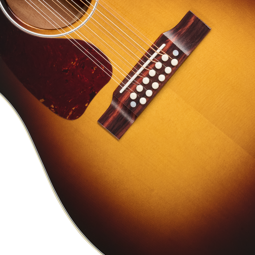 Gibson J-45 Standard 12-String with HiFi DNA, Left-Handed, Vintage Sunburst Acoustic Guitar Gibson