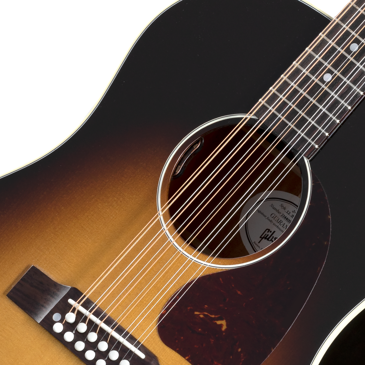Gibson J-45 Standard 12-String with HiFi DNA, Vintage Sunburst Acoustic Guitar Gibson