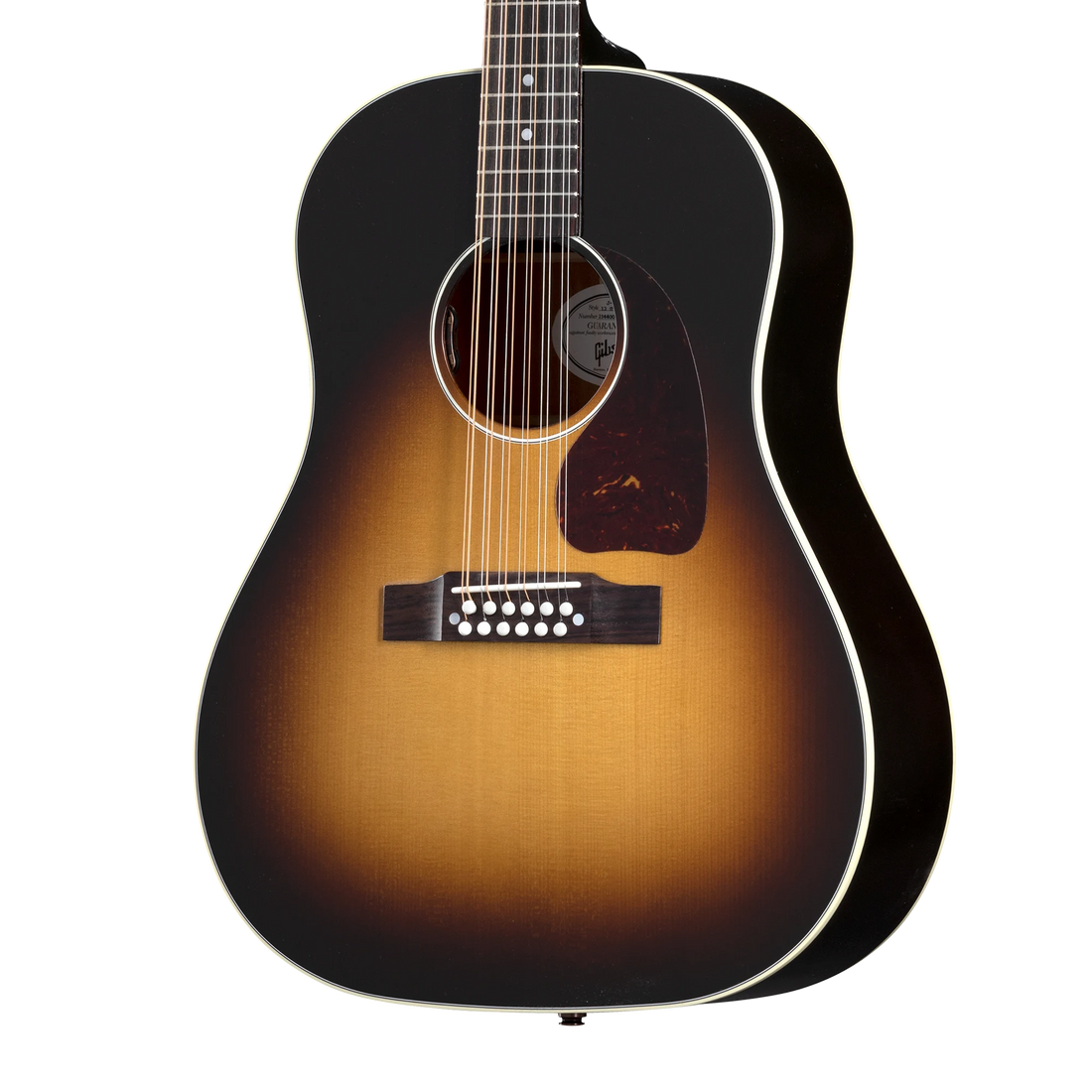 Gibson J-45 Standard 12-String, Vintage Sunburst Acoustic Guitar Gibson