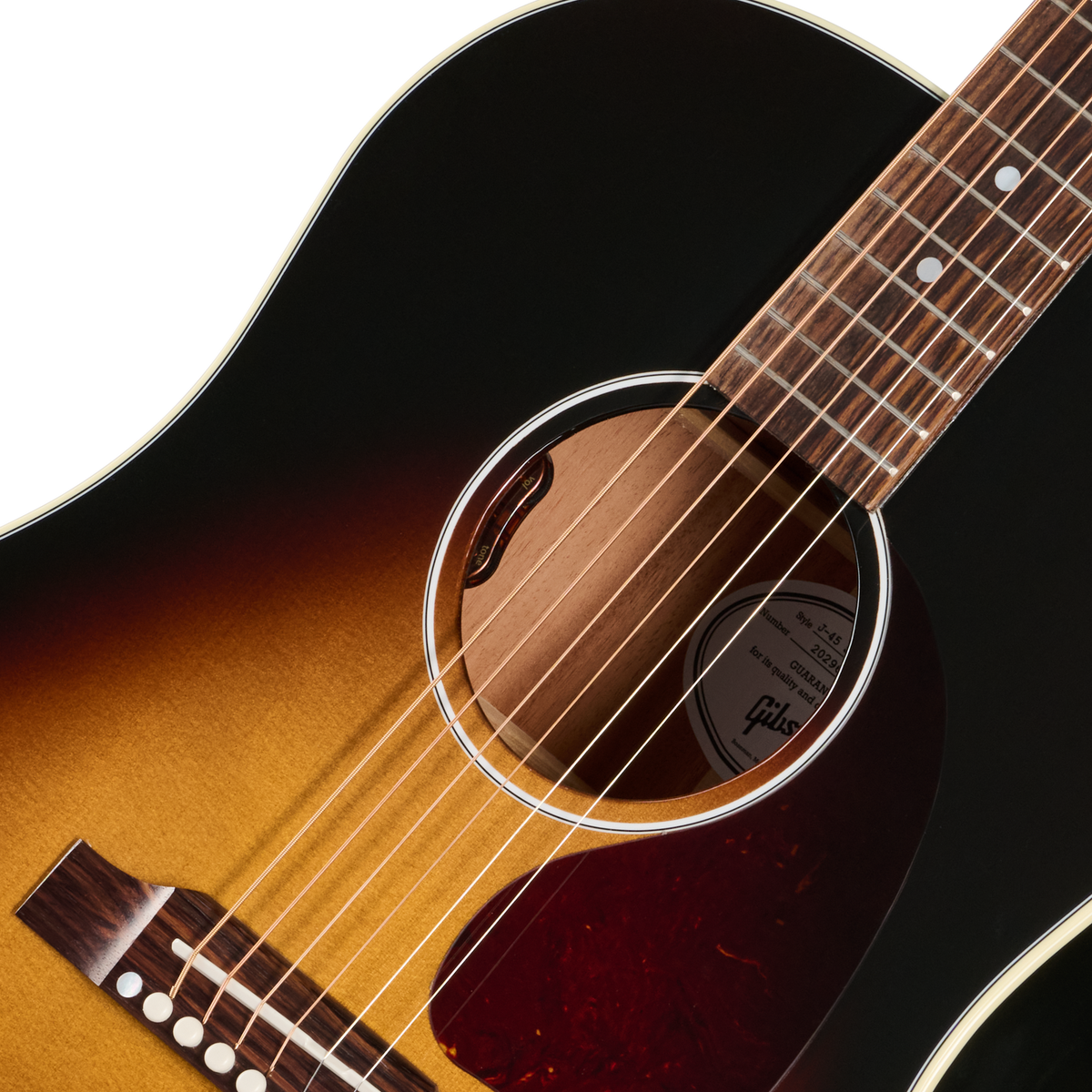 Gibson J-45 Standard with HiFi DNA, Vintage Sunburst Acoustic Guitar Gibson