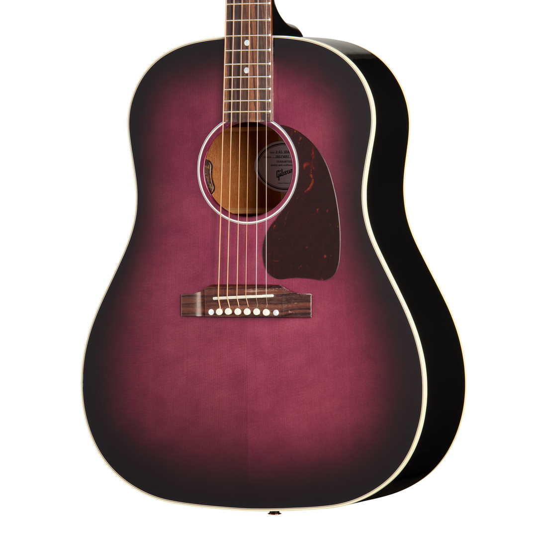 Gibson J-45 Standard, Purple Burst Acoustic Guitar Gibson