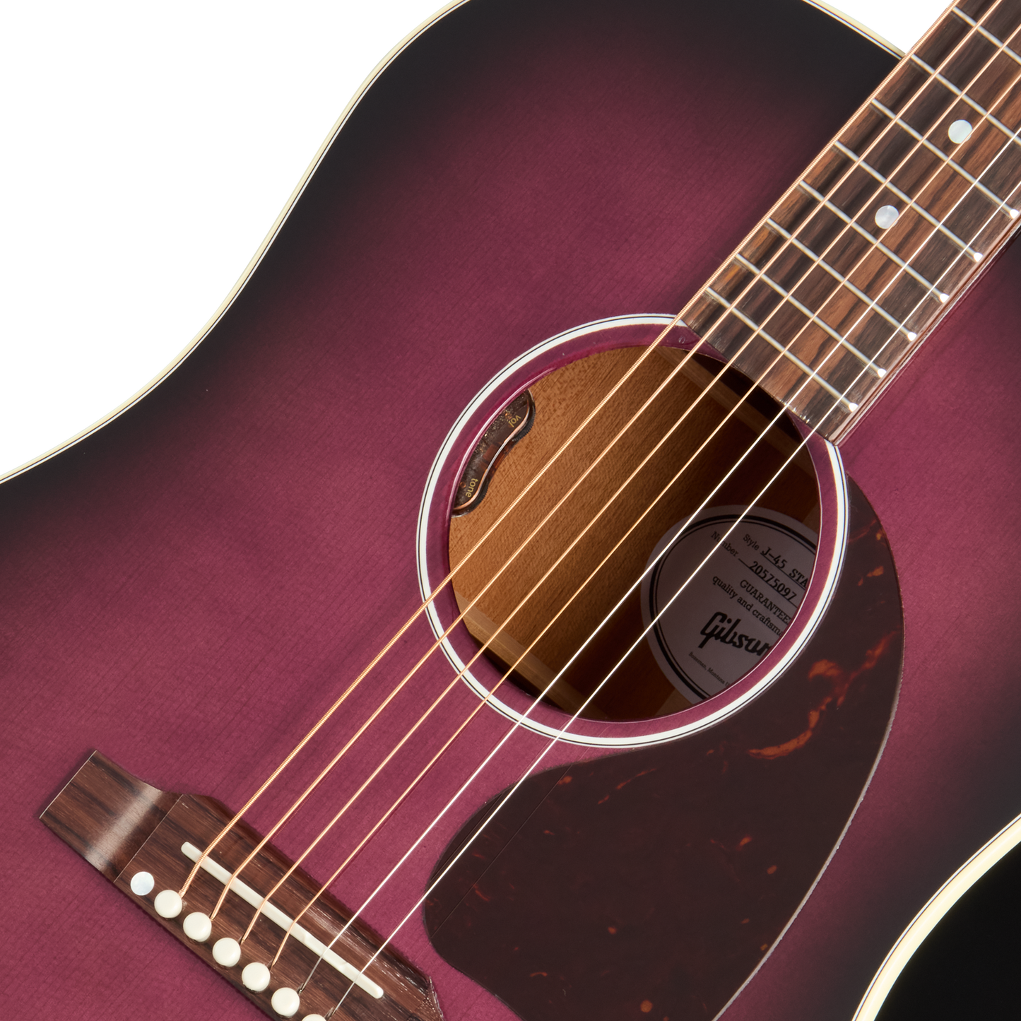 Gibson J-45 Standard, Purple Burst Acoustic Guitar Gibson