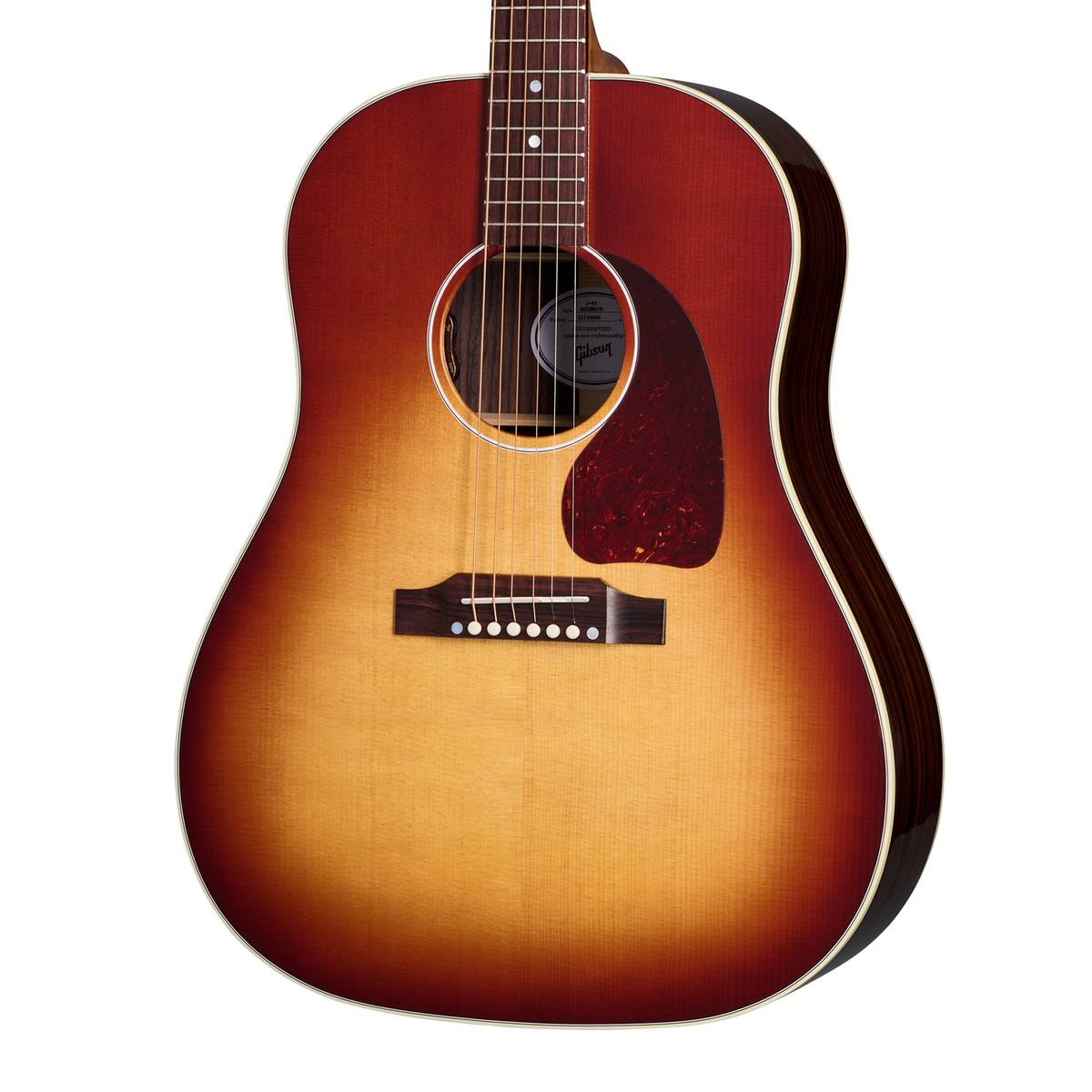 Gibson J-45 Standard Rosewood with HiFi DNA, Rosewood Burst Acoustic Guitar Gibson