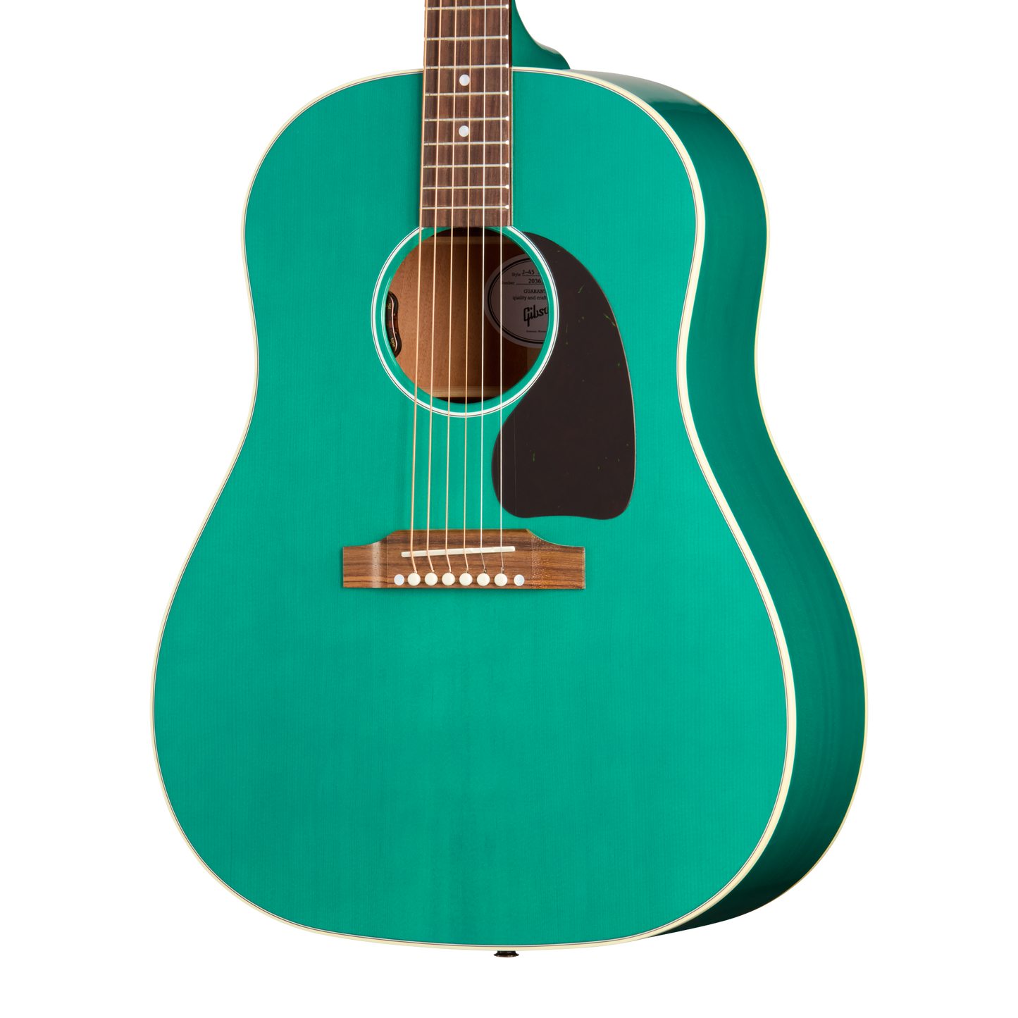 Gibson J-45 Standard, Translucent Teal Acoustic Guitar Gibson