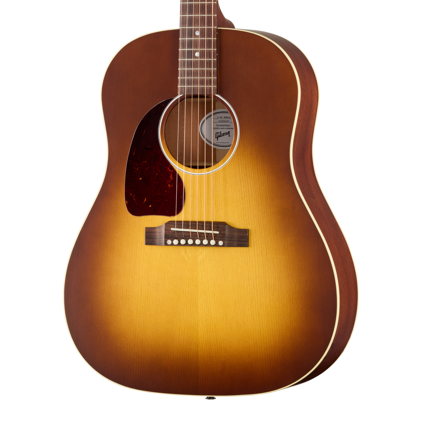 Gibson J-45 Special, Left-Handed, Satin Honey Burst Acoustic Guitar Gibson