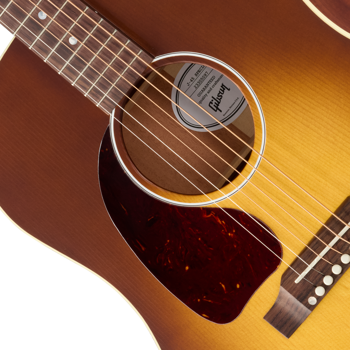 Gibson J-45 Special, Left-Handed, Satin Honey Burst Acoustic Guitar Gibson