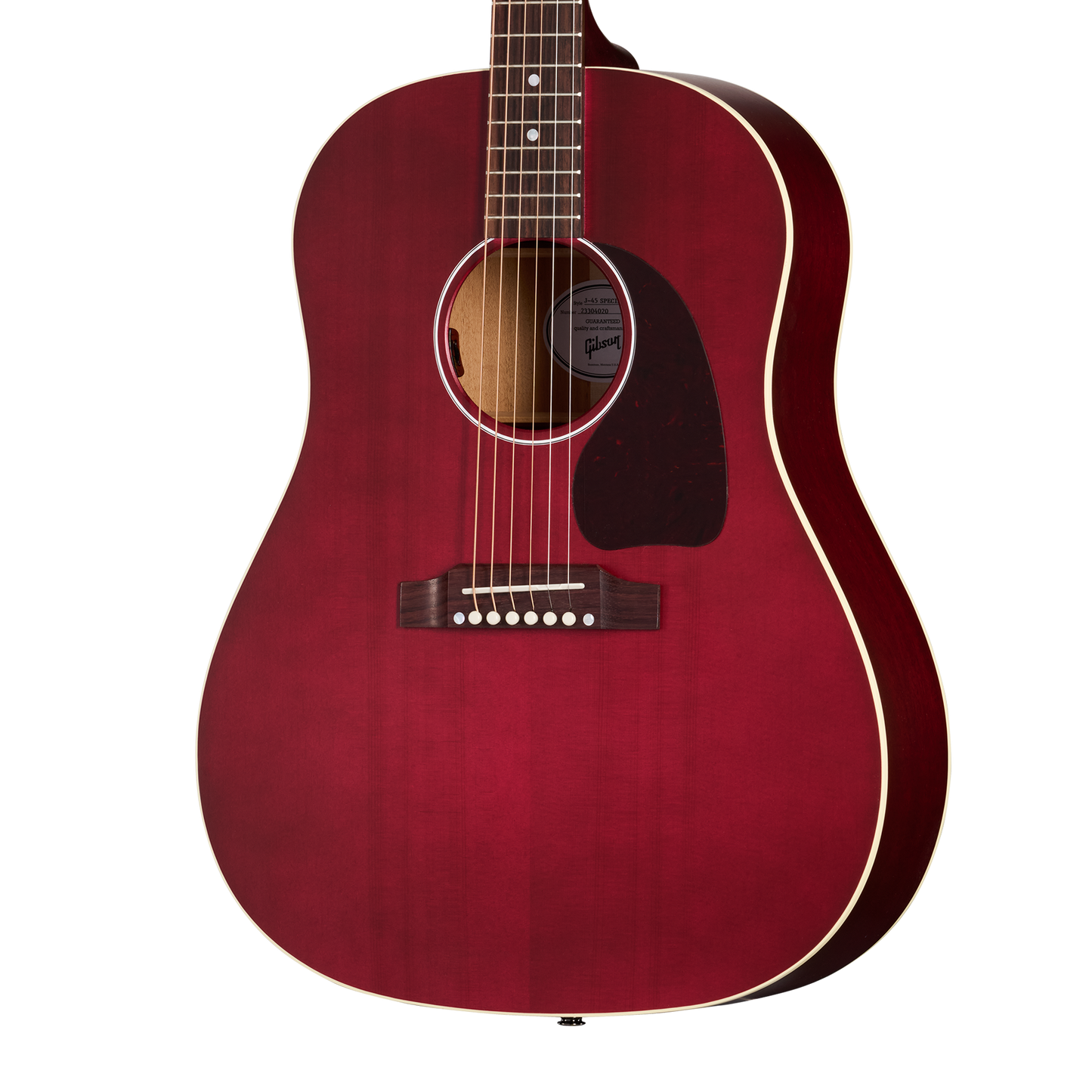 Gibson J-45 Special, Satin Wine Red Acoustic Guitar Gibson