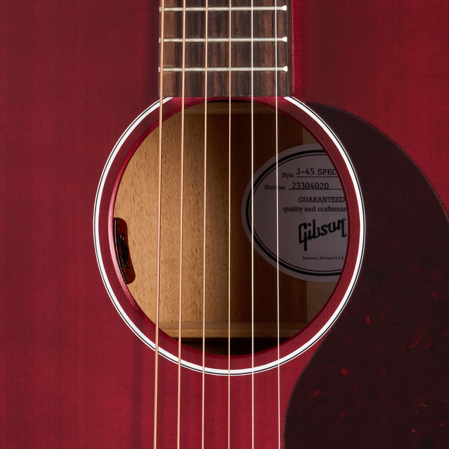 Gibson J-45 Special, Satin Wine Red Acoustic Guitar Gibson
