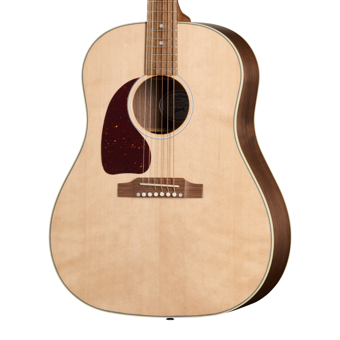 Gibson J-45 Studio Walnut, Left-Handed, Natural Acoustic Guitar Gibson