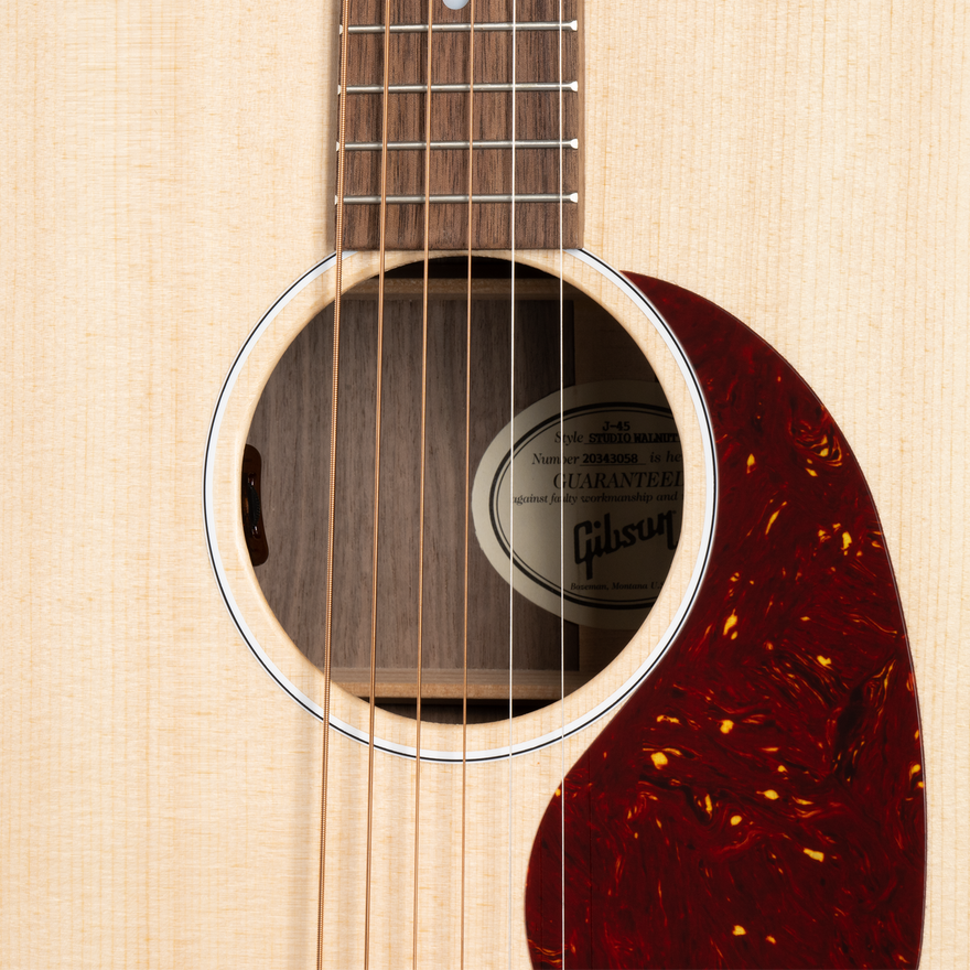Gibson J-45 Studio Walnut, Satin Natural Acoustic Guitar Gibson