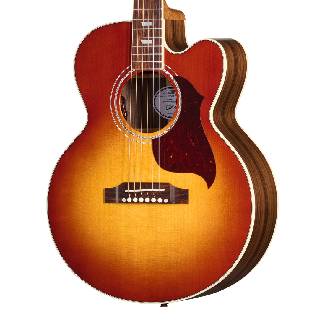 Gibson Parlor Rosewood EC with HiFi DNA, Rosewood Burst Acoustic Guitar Gibson