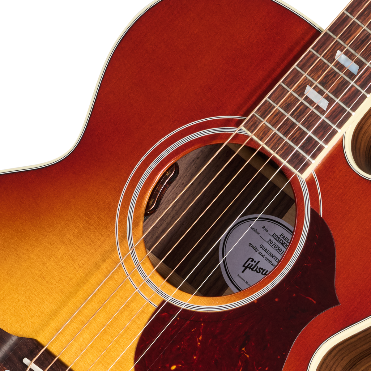 Gibson Parlor Rosewood EC with HiFi DNA, Rosewood Burst Acoustic Guitar Gibson