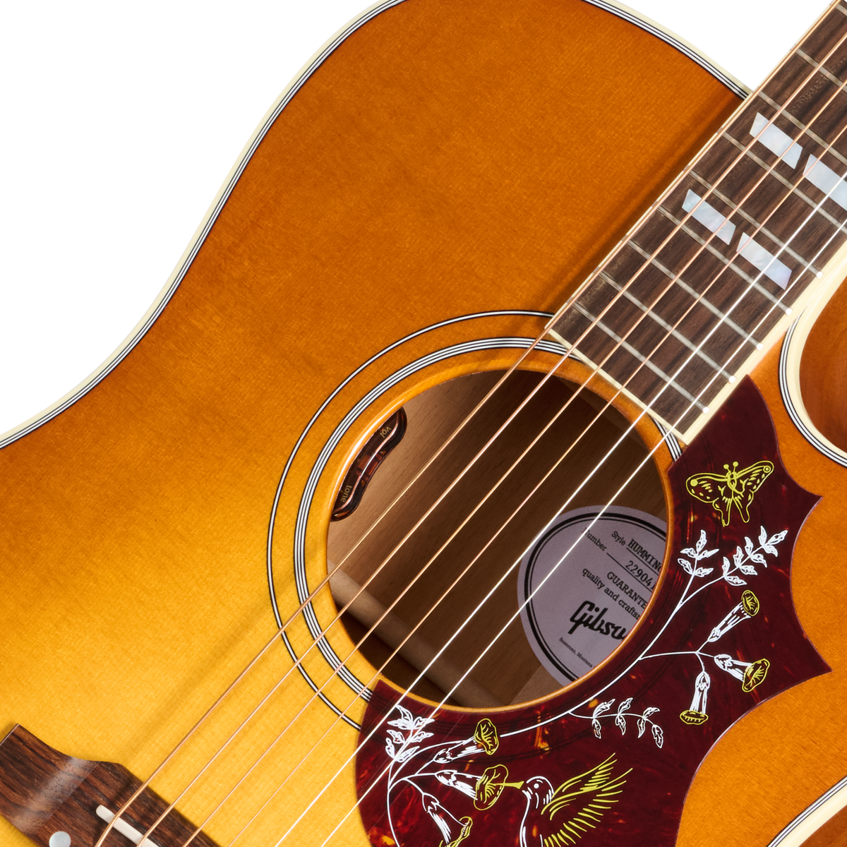 Gibson Hummingbird Standard EC with HiFi DNA, Heritage Cherry Sunburst Acoustic Guitar Gibson
