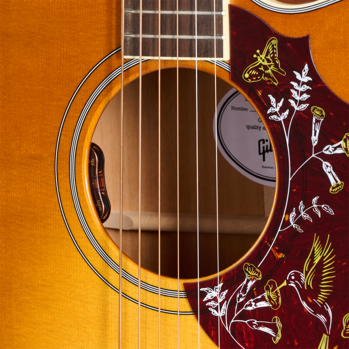 Gibson Hummingbird Standard EC with HiFi DNA, Heritage Cherry Sunburst Acoustic Guitar Gibson