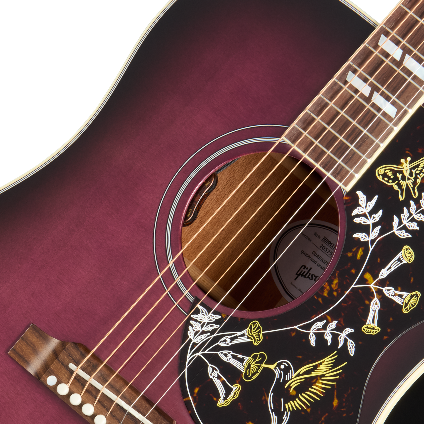 Gibson Hummingbird Standard, Purple Burst Acoustic Guitar Gibson