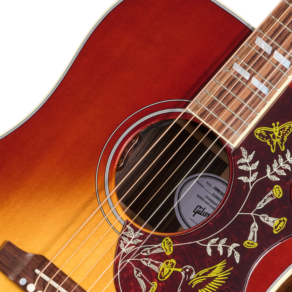 Gibson Hummingbird Standard Rosewood with HiFi DNA, Rosewood Burst Acoustic Guitar Gibson