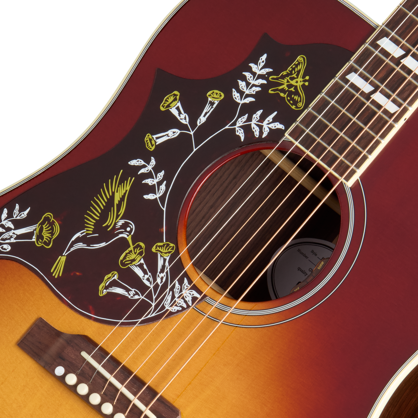 Gibson Hummingbird Standard Rosewood, Left-Handed, Rosewood Burst Acoustic Guitar Gibson