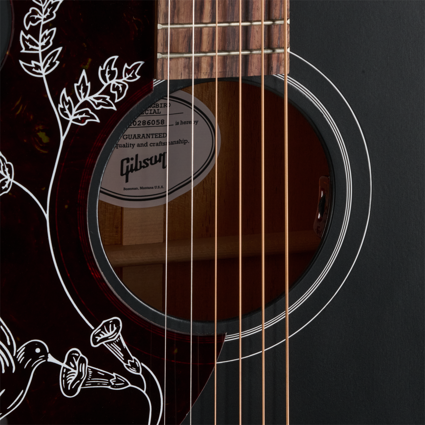 Gibson Hummingbird Special, Left-Handed, Satin Ebony Acoustic Guitar Gibson
