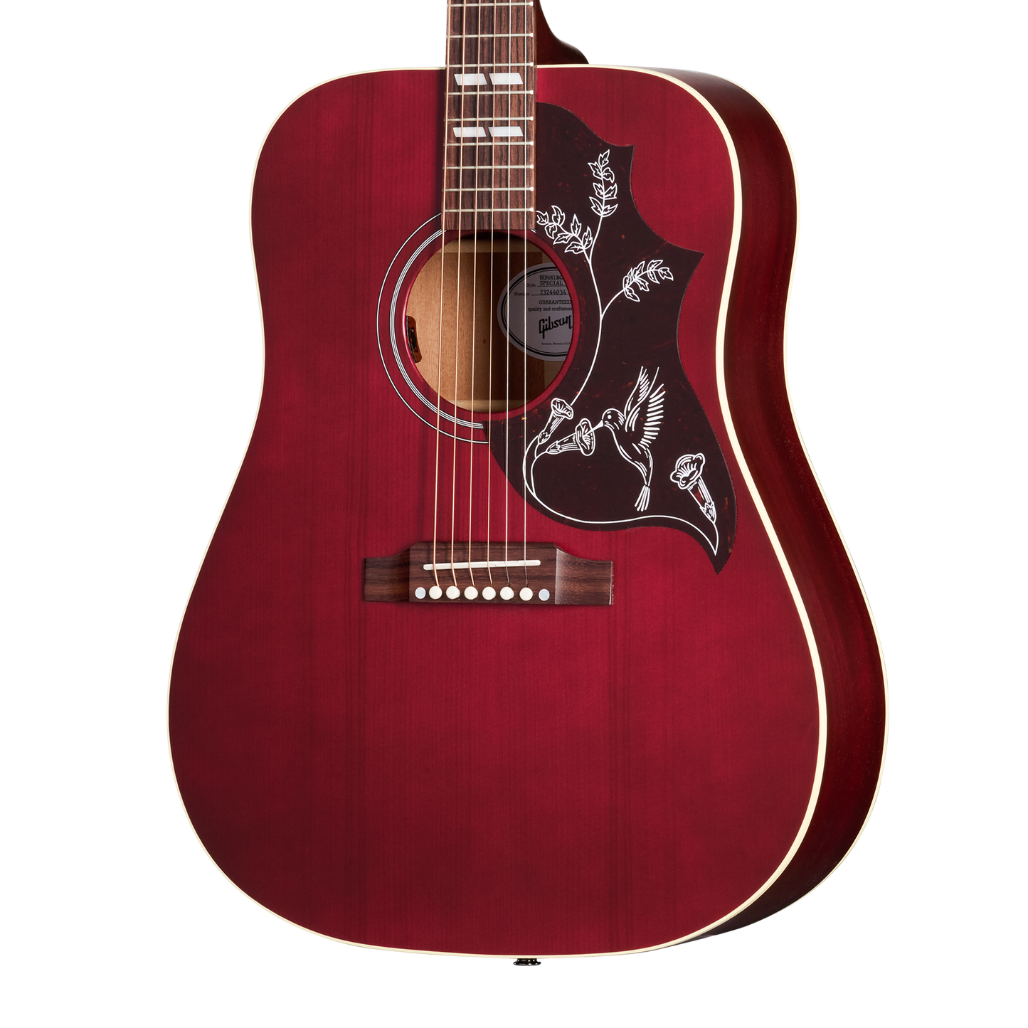 Gibson Hummingbird Special, Satin Wine Red Acoustic Guitar Gibson