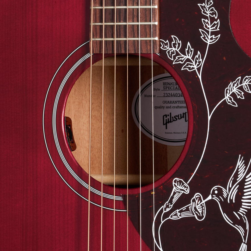 Gibson Hummingbird Special, Satin Wine Red Acoustic Guitar Gibson