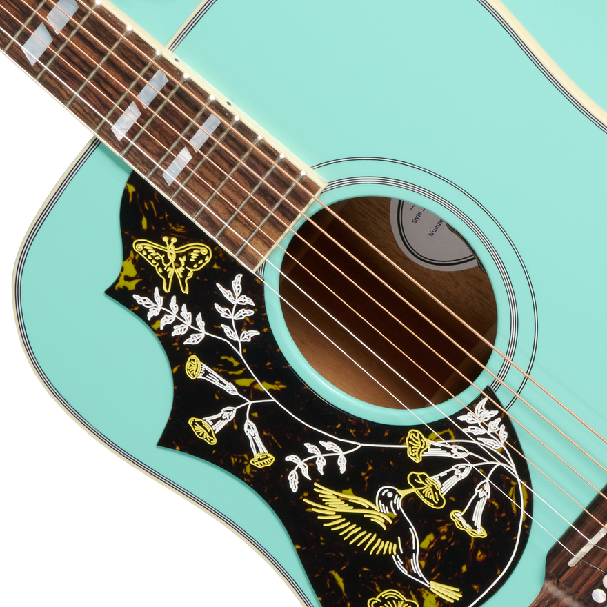 Gibson Hummingbird Standard, Left-Handed, Southwestern Turquoise Acoustic Guitar Gibson