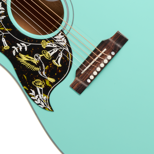 Gibson Hummingbird Standard with HiFi DNA, Left-Handed, Southwestern Turquoise Acoustic Guitar Gibson
