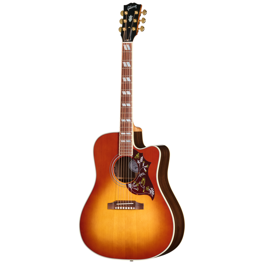 Gibson Hummingbird Standard Rosewood EC with HiFi DNA, Rosewood Burst Acoustic Guitar Gibson