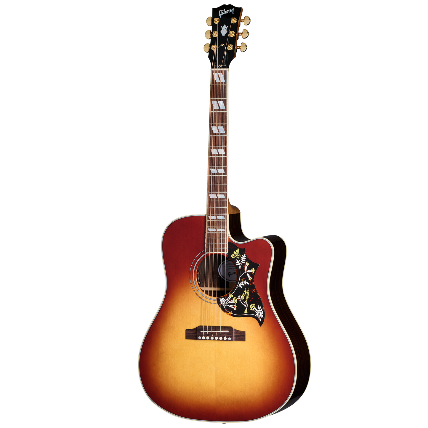 Gibson Hummingbird Standard Rosewood EC, Rosewood Burst Acoustic Guitar Gibson
