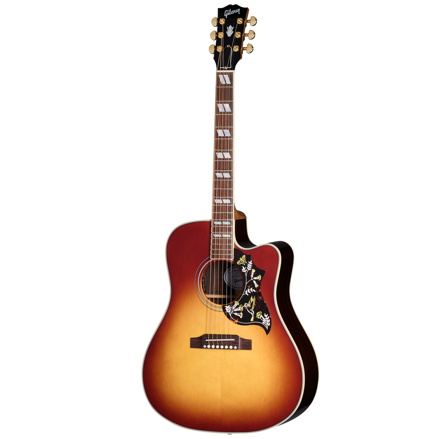 Gibson Hummingbird Standard Rosewood EC, Rosewood Burst Acoustic Guitar Gibson
