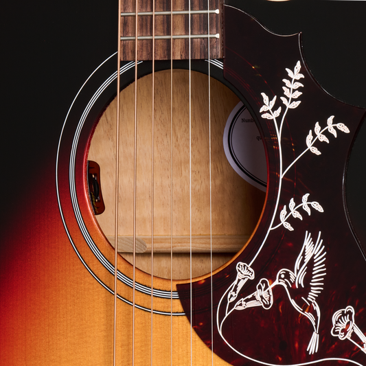 Gibson Hummingbird Studio EC, Tri-Burst Satin Acoustic Guitar Gibson
