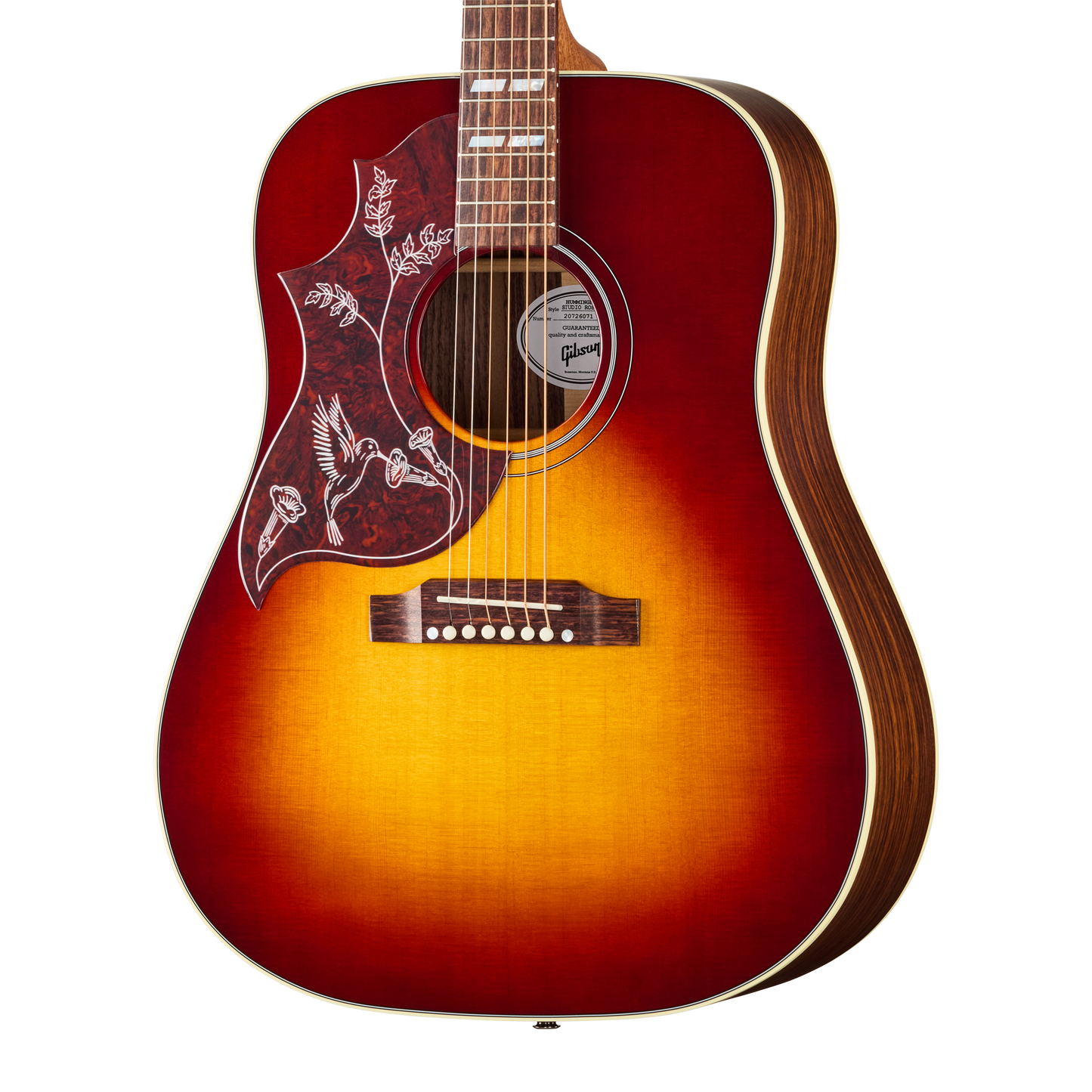 Gibson Hummingbird Studio Rosewood, Left-Handed, Rosewood Burst Acoustic Guitar Gibson