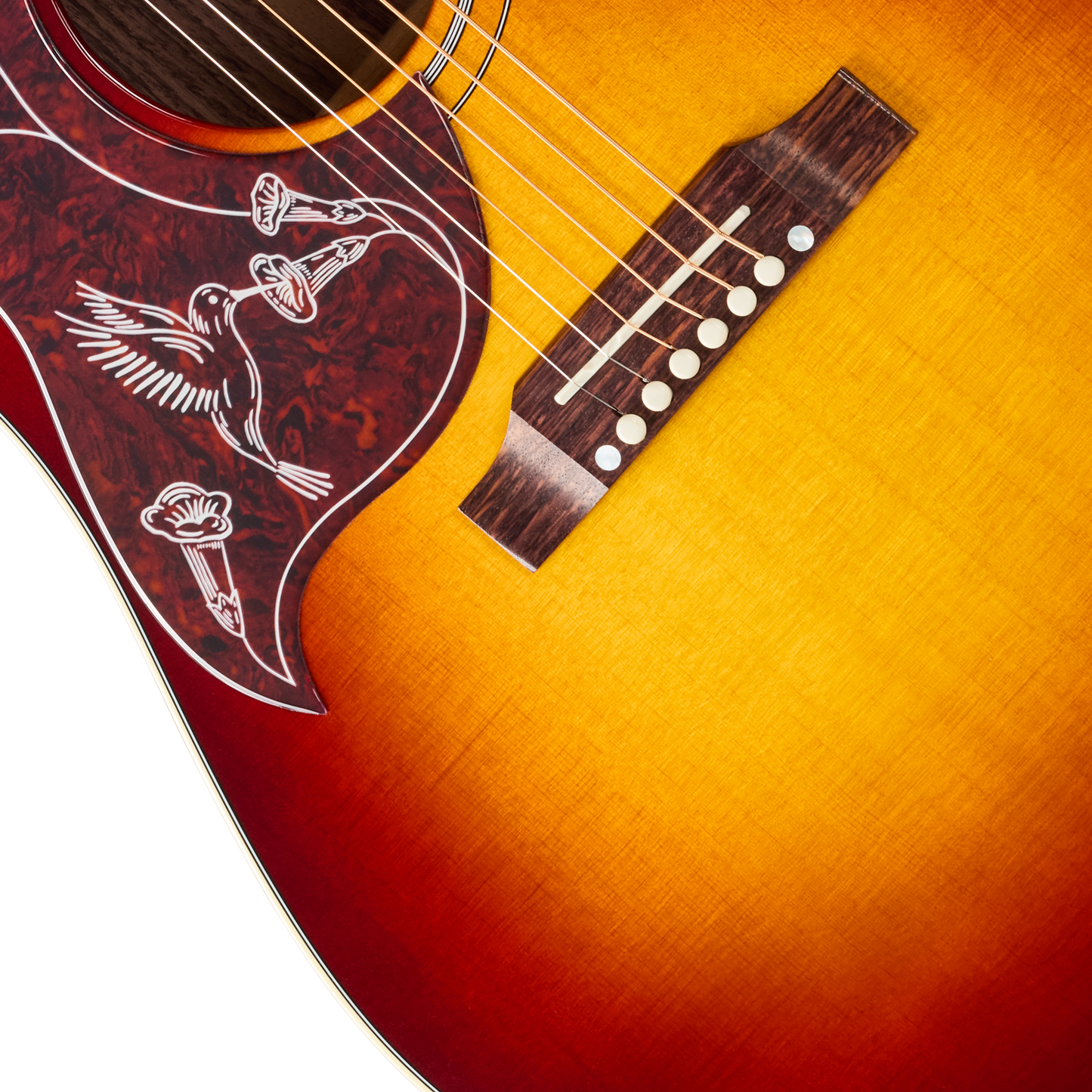 Gibson Hummingbird Studio Rosewood, Left-Handed, Rosewood Burst Acoustic Guitar Gibson