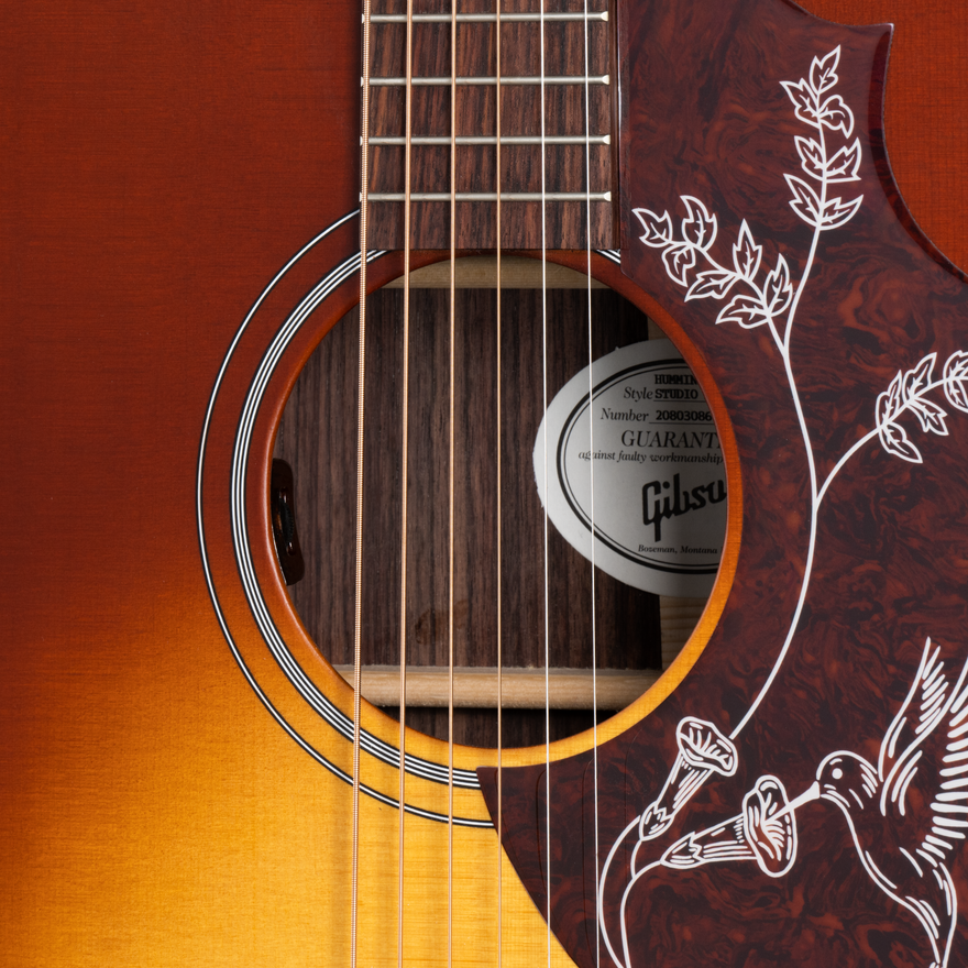 Gibson Hummingbird Studio Rosewood, Satin Rosewood Burst Acoustic Guitar Gibson