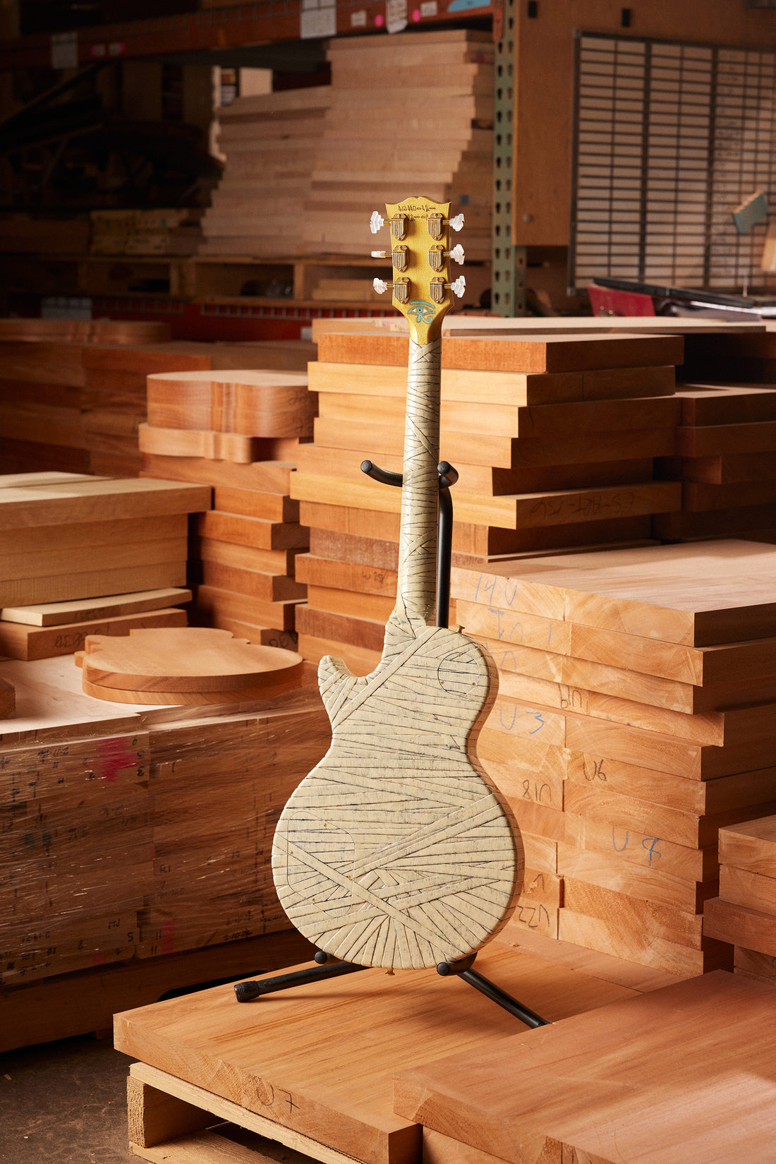 Les Paul Custom Egyptian Sands back
