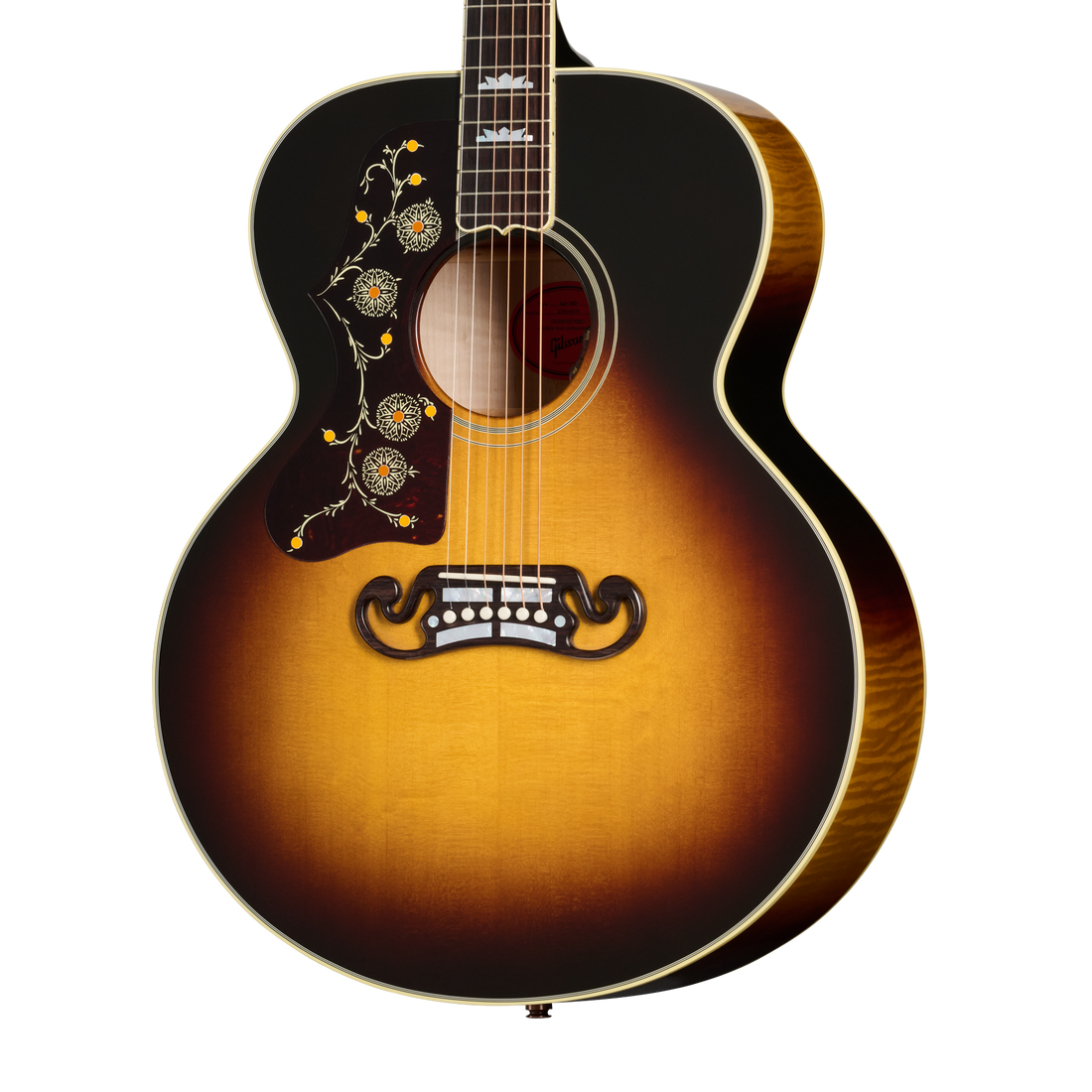 Gibson SJ-200 Original, Left-Handed, Vintage Sunburst Acoustic Guitar Gibson