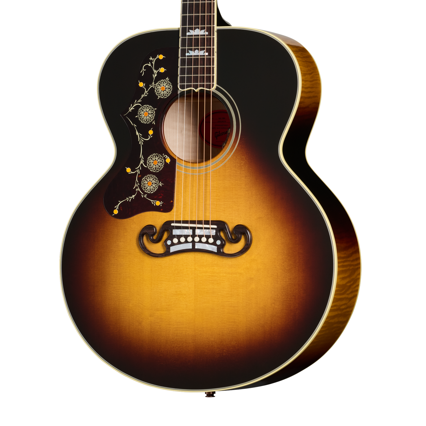 Gibson SJ-200 Original, Left-Handed, Vintage Sunburst Acoustic Guitar Gibson