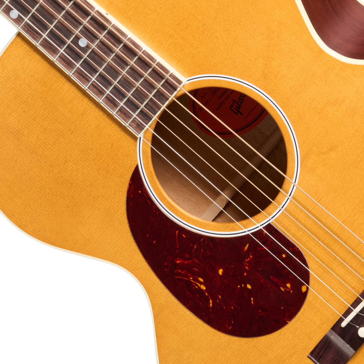 Gibson J-185 Century 12-Fret, Left-Handed, Vintage Amber Acoustic Guitar Gibson