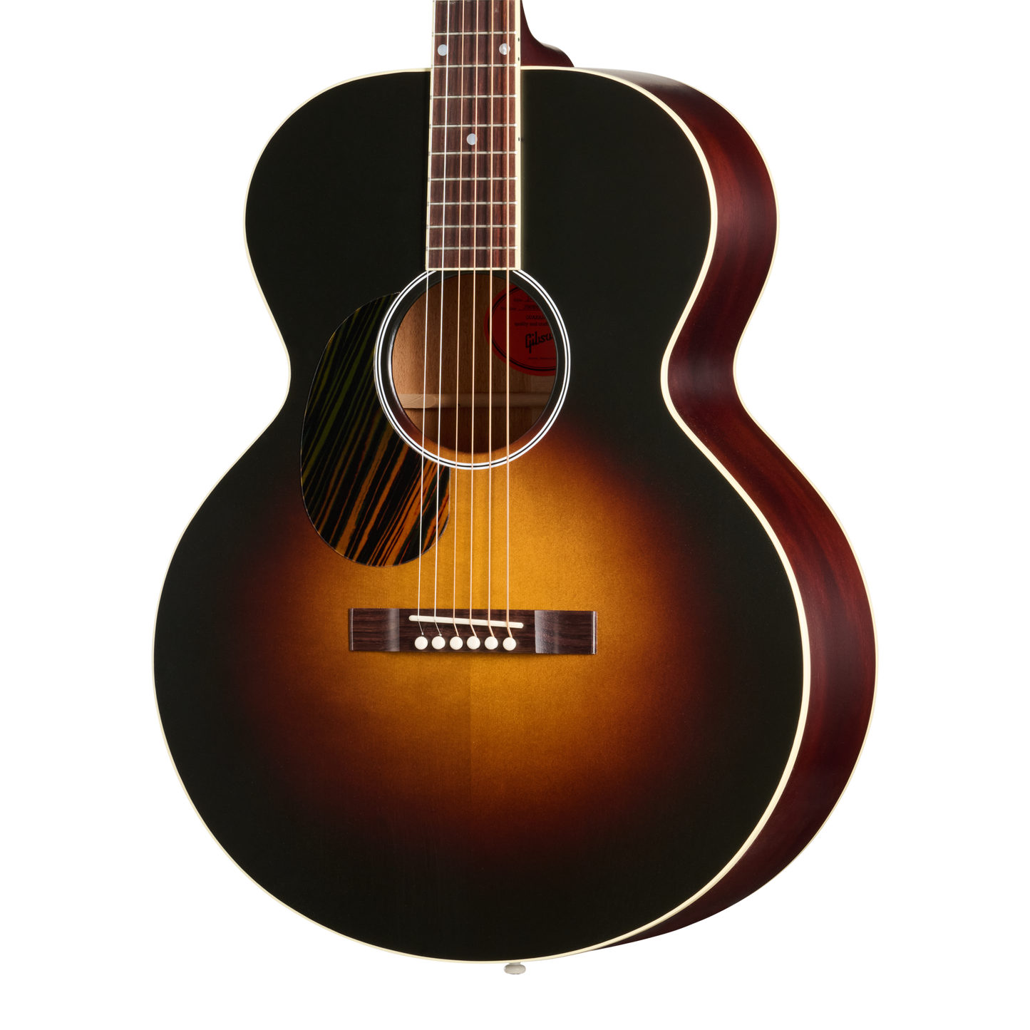 Gibson J-185 Century 12-Fret, Left-Handed, Vintage Sunburst Acoustic Guitar Gibson