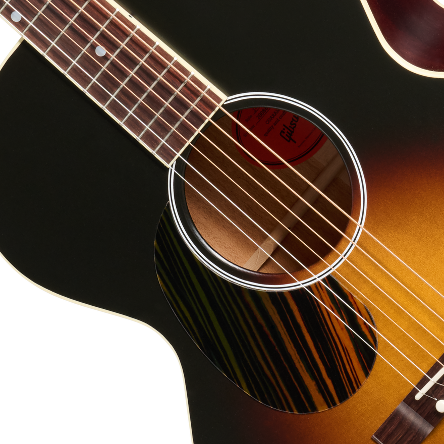 Gibson J-185 Century 12-Fret, Left-Handed, Vintage Sunburst Acoustic Guitar Gibson