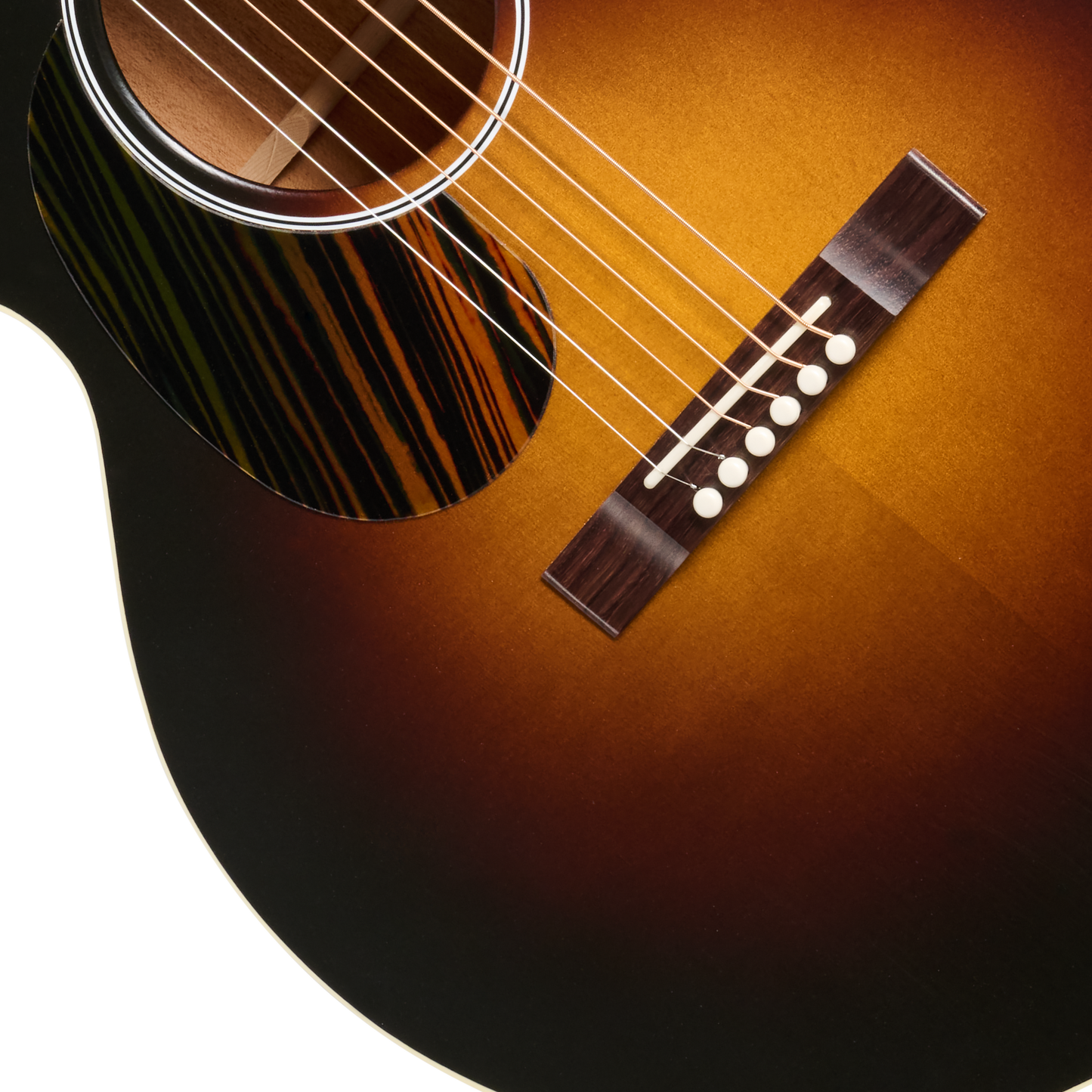 Gibson J-185 Century 12-Fret, Left-Handed, Vintage Sunburst Acoustic Guitar Gibson